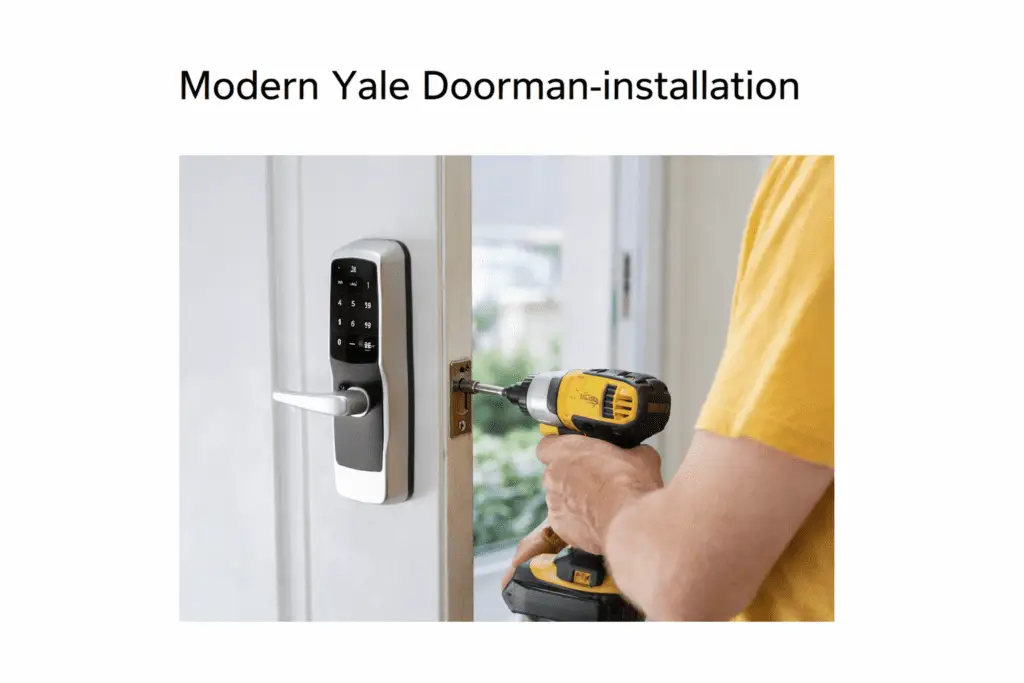 Yale Doorman lås installation på ytterdörr